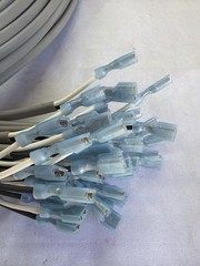 Lot of 5 OEM Harness Leads AMP Sealed JPT to 0.250in Ins FASTON 16-14AWG