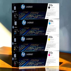 HP 312A Toner Cartridge Set – Pack Of 4 Black, Cyan, Magenta, Yellow NEW Sealed