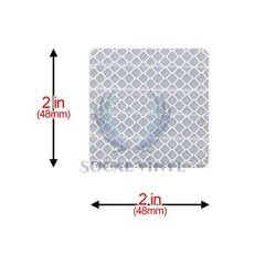 3M Diamond Grade White Reflective Tape 2″x2″ Conspicuity Safety Mark CE Approved