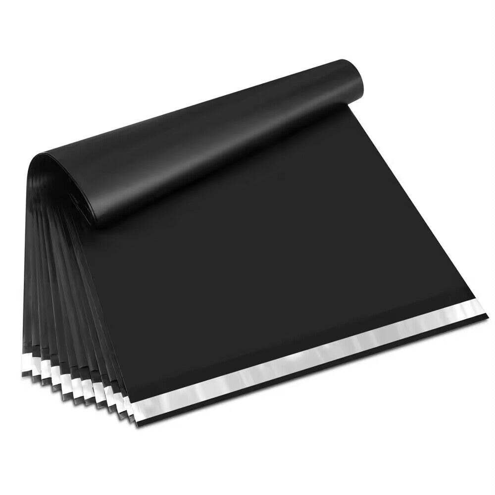 19×24″ Black Poly Mailers Envelopes Plastic Boutique Shipping Bags – 50 Pack