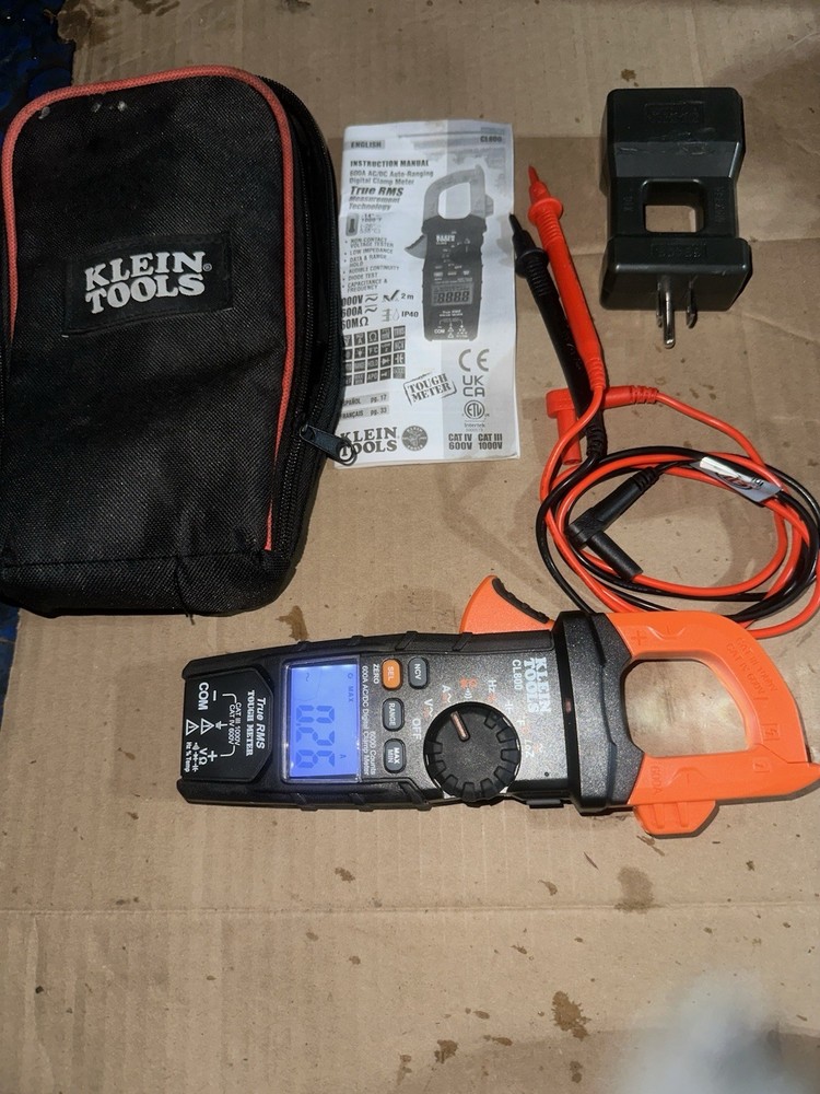 Klein Tools CL800 AC/DC True RMS Auto-Ranging Digital Clamp Meter