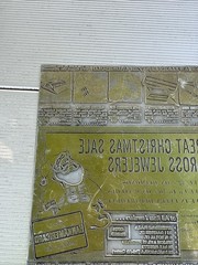 Vintage Metal Printing Plate CHRISTMAS JEWELERS ADVERTISING NEWSPAPER