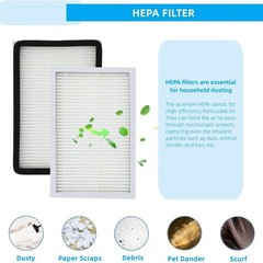 5 Pack For Kenmore EF-2 86880 Exhaust Vacuum HEPA Media Filters Replacement
