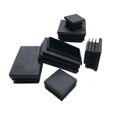 Square & Rectangle Plastic End Caps Blanking Plugs Tube Lnserts Various Sizes