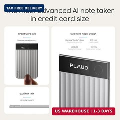 Plaud Note Pro AI Voice Recorder, Transcribe & Summarize with AI Note Taker for