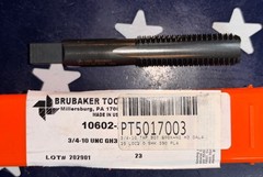 Brubaker 3/4-10 UNC BOTTOM TAP GH3 STOX-NI NC HSS 3/4” 10tpi USA