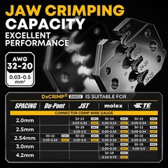 Crimp Tool Connector Kit With 20 Types Jstsyp + Jstxh + Rc Servos Connectors Set