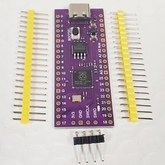 Raspberry Pi Pico RP2040 Dual-Core 264KB USB-C w/ Pin Headers PURPLE ~USA SHIP