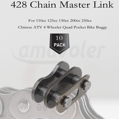 10Pcs 428 Chain Master Link Replacement Fit For 110cc 125cc 150cc 200cc 250cc AT