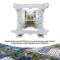 Industrial Plastic Double Diaphragm Oil Pump Air-operated Liquids Transfer Pump