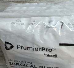 Premier Pro LATEX ORTHO Surgical Gloves Ansell *24 Pair* Size: 7 *See Date 2024*