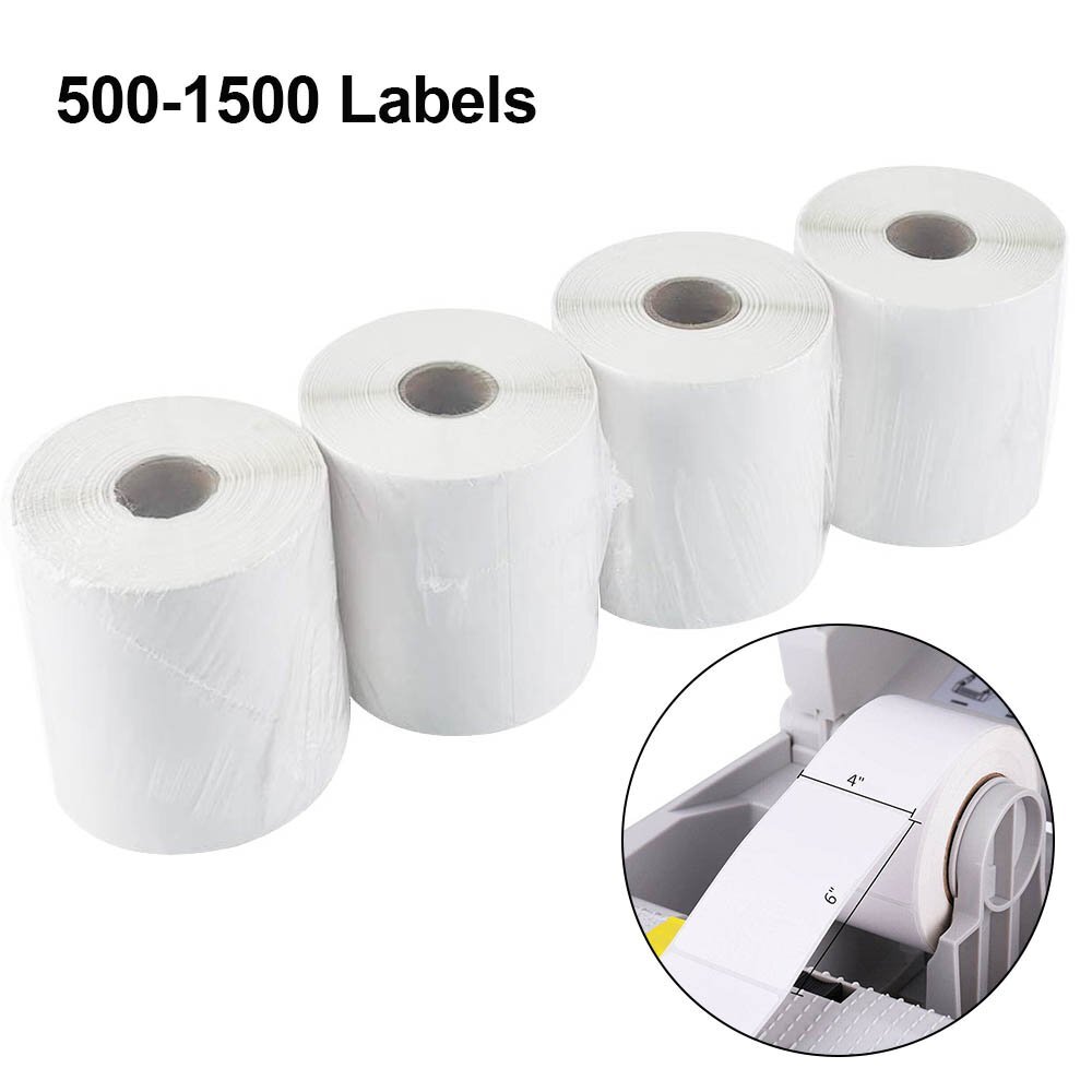2~6 Rolls 4×6 Direct Thermal Shipping Labels For Zebra ZP450 2844 GK420D Eltron