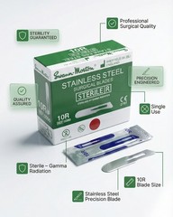 Swann-Morton 10R Surgical Blades 100-pack Stainless Steel Blade 0390 Authentic