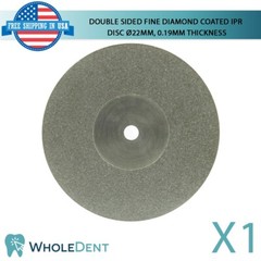 Ortho Dental Fine Double Sided Diamond Coated Disc IPR Separator Ø22mm, 0.19