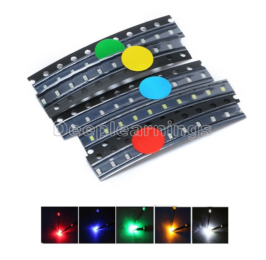 0603 SMD SMT LED Light Diodes White Red Green Blue Yellow LED Bright Light