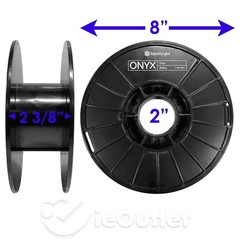 Empty 8″ Black Plastic Spool Reel for String Wire Cable Fishing Line Rope Crafts