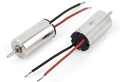 uxcell 2 Pcs DC 1.5V-3.7V 40000RPM Speed 6mm X 12mm Mini Micro Coreless Motor