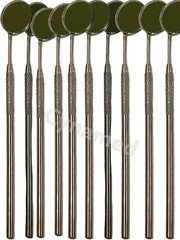 Premium 12 Pcs Dental Mouth MIRROR #5 With HANDLE Dental Instruments