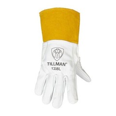 Tillman 1338 Top Grain Pearl Goatskin Leather TIG Welding Gloves 4″ Cuff S-XL