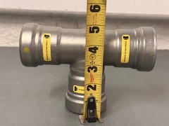 Streamline STL-G Press x Press x Press Carbon Steel 1½” Fitting Tee # CP04084G