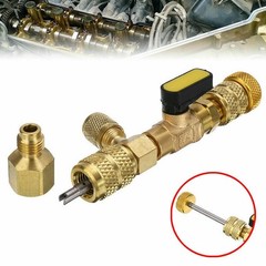 HVAC Tool AC Schrader Valve Core Remover Dual Size 5/16″&1/4″ Port Installer