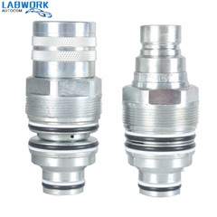 Male &Female Flat Face Coupler Kit For Bobcat T140 T180 S150 S160 S175 S185 S205