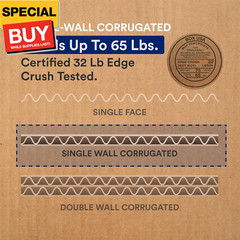 Moving Boxes Medium 18″L x 14″W x 12″H 10-Pack | Corrugated Cardboard Box for Sh