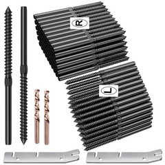 100 Pack T316 Stainless Steel Swage Lag Screws for Deck Cable Railing Kit
