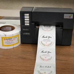 Hickman G21 High Gloss Paper 2″ Circle Labels 1300 Labels/Roll NEW