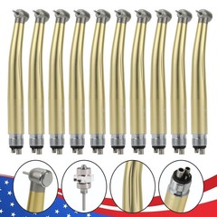 US NSK Dental High Speed Handpiece Air Turbine Anti-retraction 4 Hole Colorful