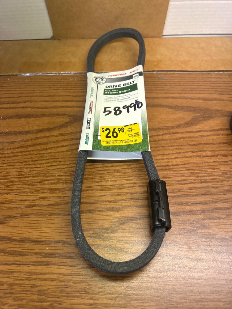 MTD OEM 754-0241, 754-0241A, 954-0241 Factory Original BELT !! Free Shipping