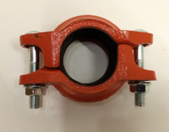 Rasco RGD1 1-1/2″ Angle Pad Rigid Grooved Coupling Ductile Iron EPDM Gasket