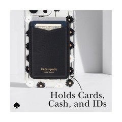 kate spade new york Magnetic Card Holder/Wallet – Black | Styli… FAST USA SHIP