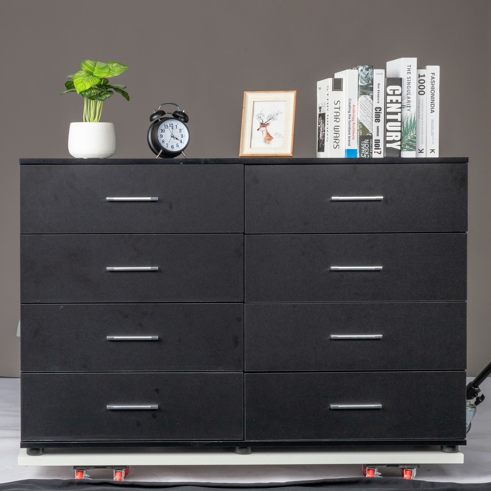 LEADZM 8 Drawers Dresser, Dresser Chest of Drawers for Home Office