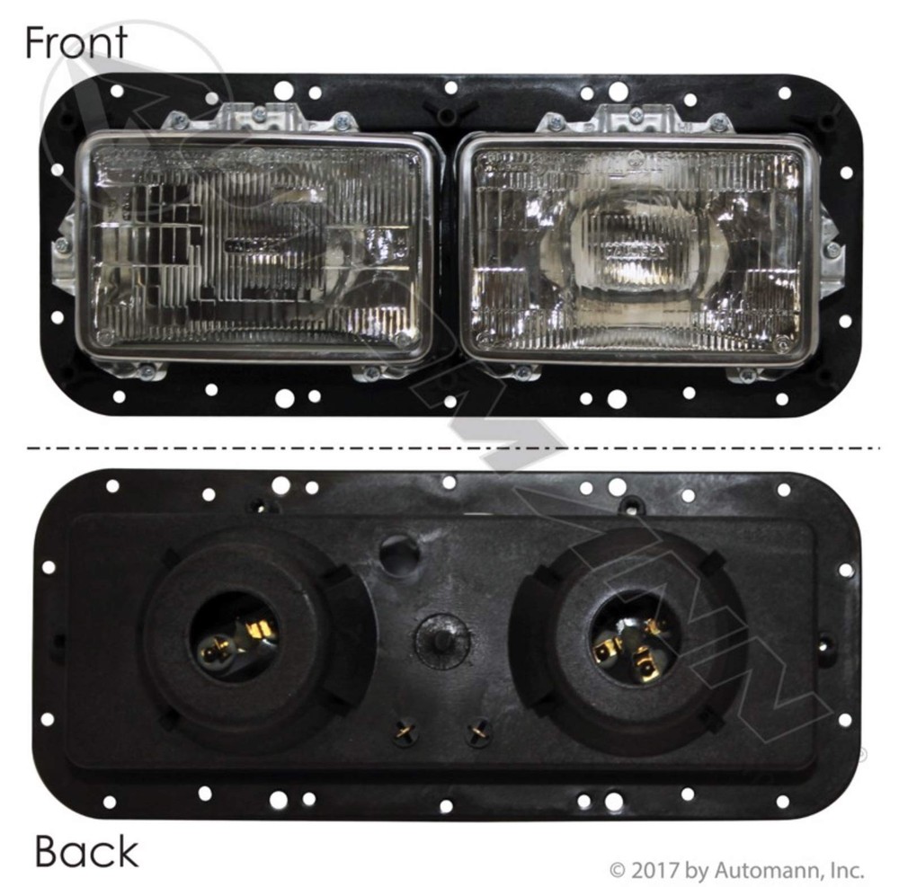 Peterbilt Right Dual Rectangular Headlamp Assembly MPN 1607641R New Auto Part