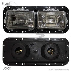 Peterbilt Right Dual Rectangular Headlamp Assembly MPN 1607641R New Auto Part