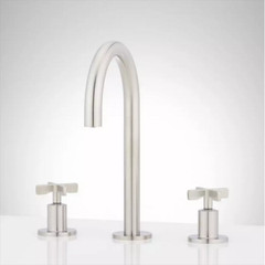 SIGNATURE HARDWARE VASSOR WIDESPREAD BATHROOM FAUCET- BRUSHED NICKEL