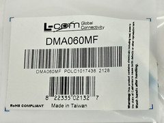 L-Com DMA060MF Slimline Null Modem Adapter DB9 M/F