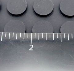 1/8″ Thick Round Stick on Rubber Bumper Feet Pads Spacer Lifters 7/16″ Wide Foot