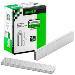 meite 18 Gauge 1/4″ Narrow Crown Staples 1/2″ to 1-1/2″ Length Heavy Duty Staple