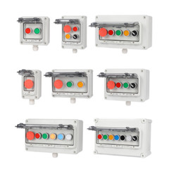 Indoor and outdoor waterproof button switch control box, plastic rain proof box