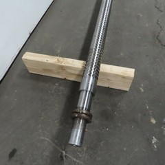 50mm Single Start 12mm Pitch Ball Screw Ball Nut 1500mm Screw Length 1850mm OAL