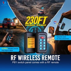 Wireless Range 230FT 6/8/12 Gang RF Remote Controller Only For P1Y Switch Panels
