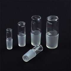 Various Sized Glass Hollow Stopper Flask Plug Chemistry Laboratory Glassware