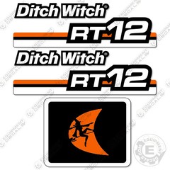 Fits Ditch Witch RT-12 Decal Kit Trencher Decal Replacements – 7 YEAR VINYL