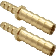 2 PCS Brass Reducer 1/4″ to 3/16″ Barb Hose ID Splicer Barbed Fitting, Hex Un…