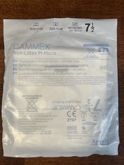 Gammex Non-Latex PI MICRO Gloves, Size: 7.5, 13 Pair, Expired