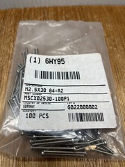 M2.5 X 0.45 Stainless Steel 30 MM Length Slotted Cheese Head Machine Screws