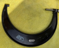 L S STARRETT Co., ATHOL Mass. USA 5 IN. No. 436 6 IN. Outside Micrometer