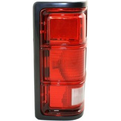 2 Tail Lights Clear Red Lens Bezel Housing Dodge Dakota 1987-1996 55076438
